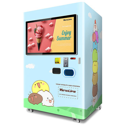 Automatische Eiscreme-Automaten 0.85KW im Freien 4G schlossen an